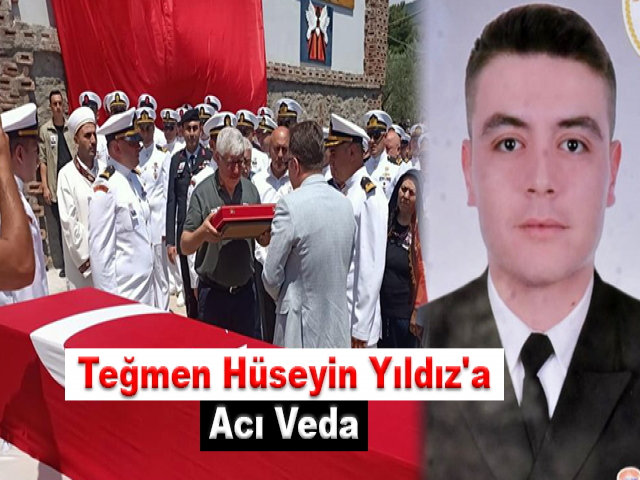 Teğmen Hüseyin Yıldız'a acı veda