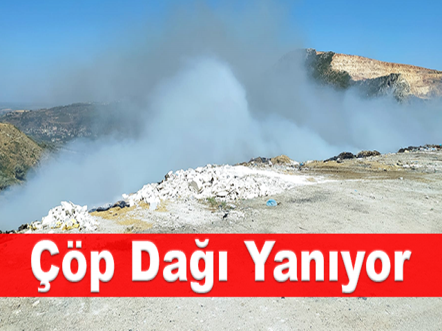 Çöp dağı yanıyor