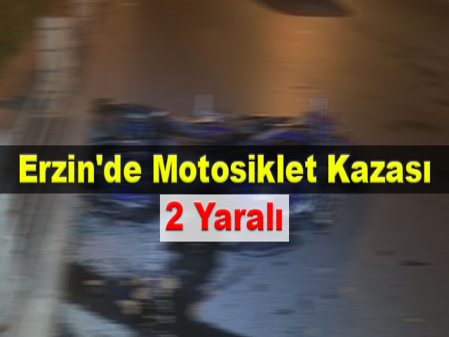 Erzin'de motosiklet kazası: 2 yaralı