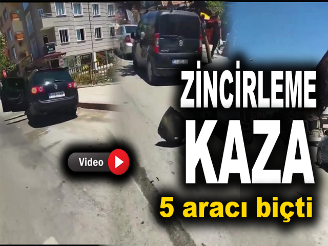 Hatay’da zincirleme kaza Duramayınca 5 aracı biçti 