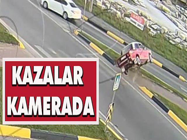 Hatay’da trafik kazaları kamerada