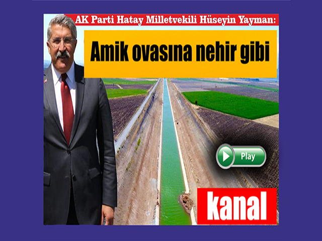 Yayman'dan ovaya nehir gibi kanal  