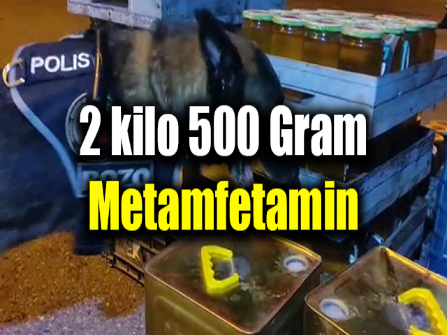 Arı kovanı içerisinden 2 kilo 500 gram metamfetamin çıktı
