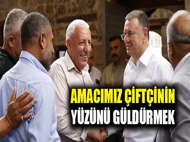 LÜTFÜ SAVAŞ: AMACIMIZ ÇİFTÇİNİN YÜZÜNÜ GÜLDÜRMEK